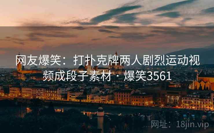 网友爆笑：打扑克牌两人剧烈运动视频成段子素材 · 爆笑3561
