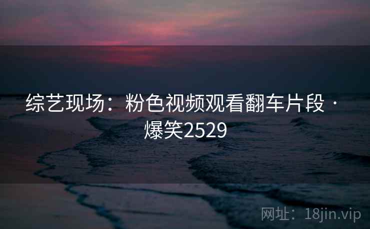 综艺现场：粉色视频观看翻车片段 · 爆笑2529
