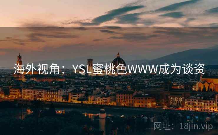 海外视角：YSL蜜桃色WWW成为谈资