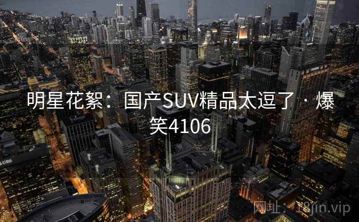 明星花絮：国产SUV精品太逗了 · 爆笑4106