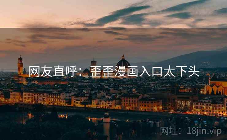 网友直呼：歪歪漫画入口太下头
